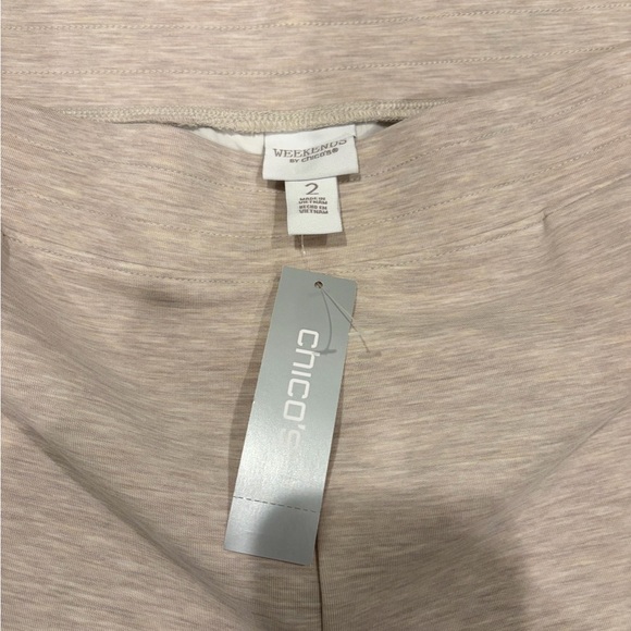 Chico's Cream Track Pants - Picture 5 of 6